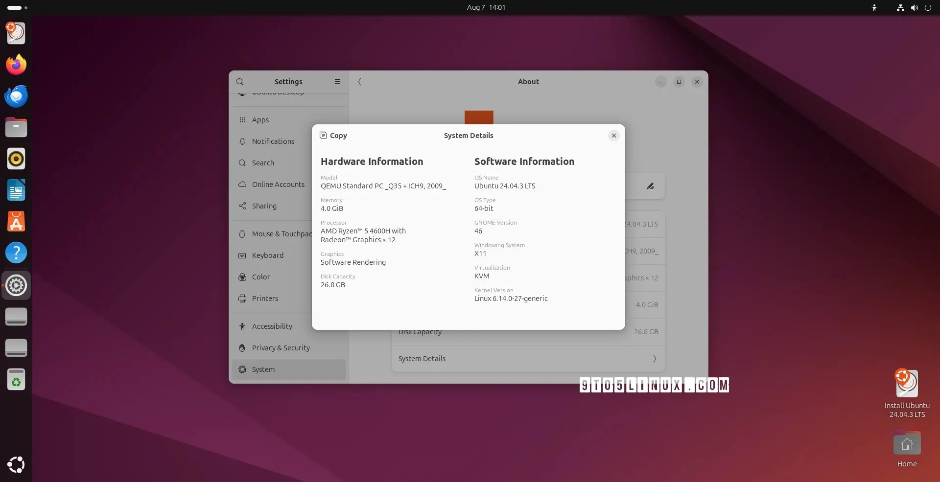 Ubuntu 24.04.3 LTS 